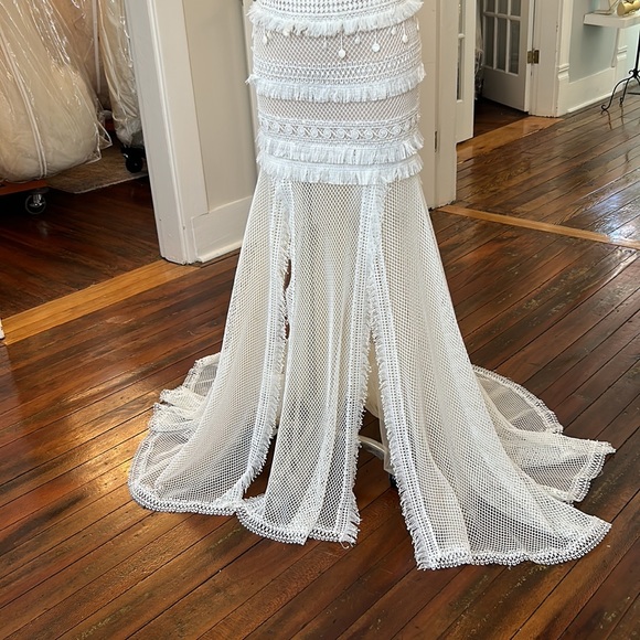 Chic Nostalgia bridal gown, NWT boho style car wash skirt sz 2 - Picture 12 of 15